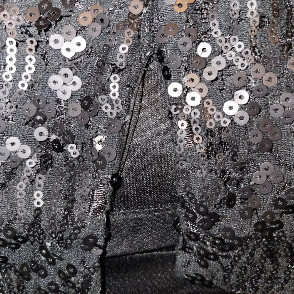 Calvin Klein Black Sequen Dress - Picture 2 of 4